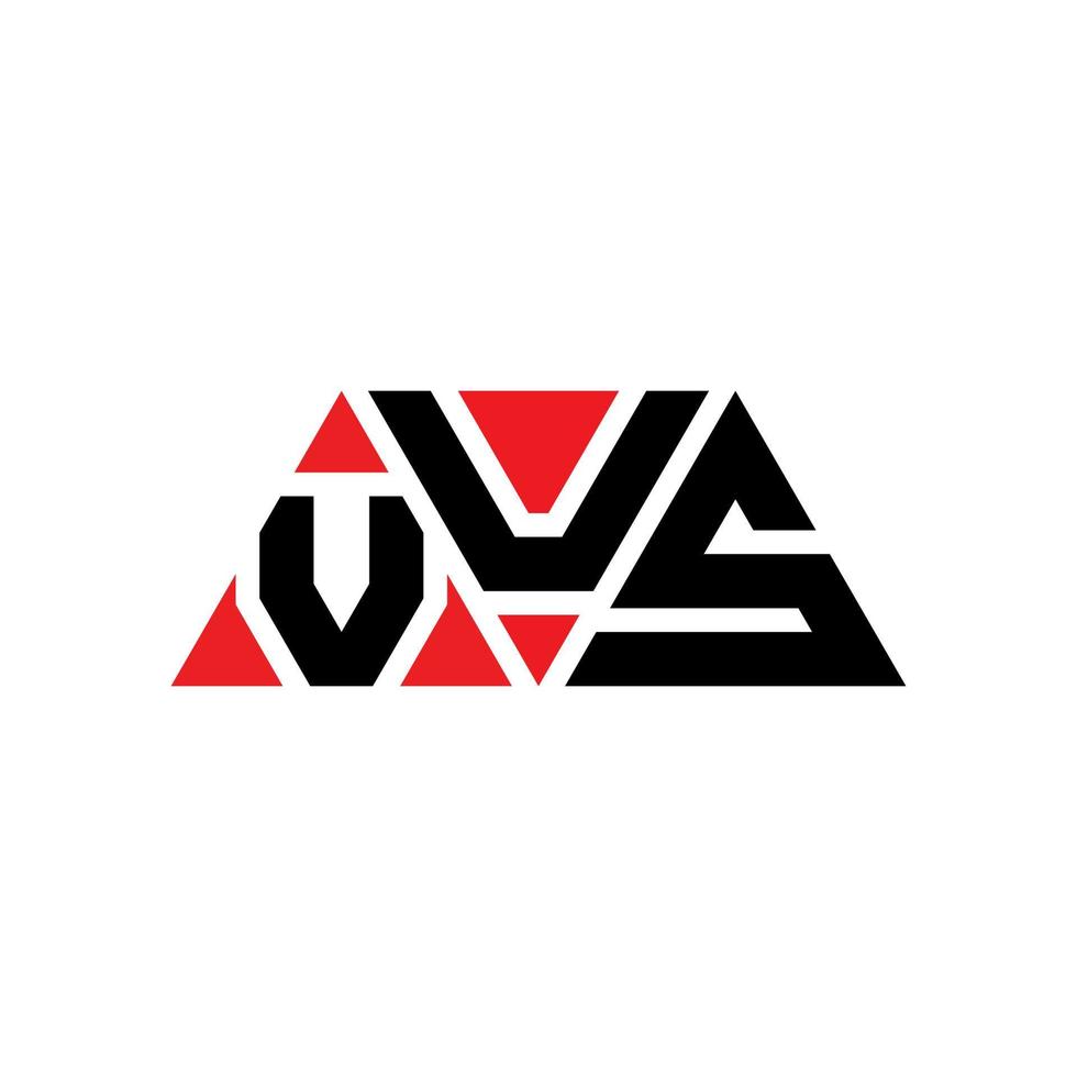 vus design de logotipo de letra de triângulo com forma de triângulo. vus monograma de design de logotipo de triângulo. modelo de logotipo de vetor de triângulo vus com cor vermelha. vus logotipo triangular logotipo simples, elegante e luxuoso. vu