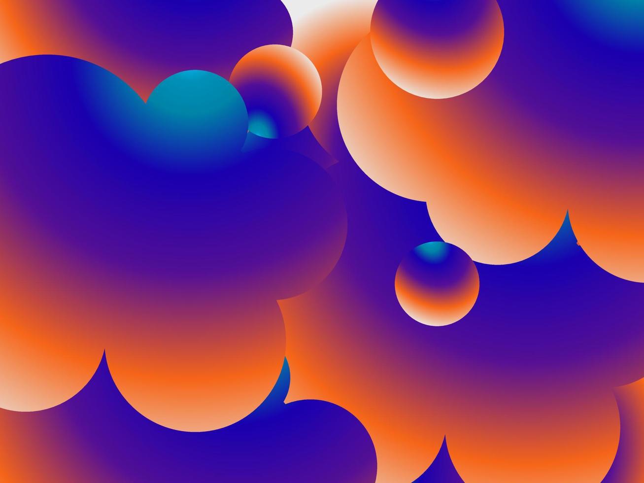 design horizontal moderno de fundo colorido gradiente abstrato para várias funções vetor