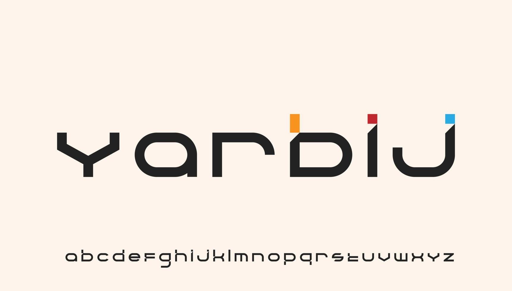 design de logotipo de letra de alfabeto pequeno tipografia mínima moderna vetor