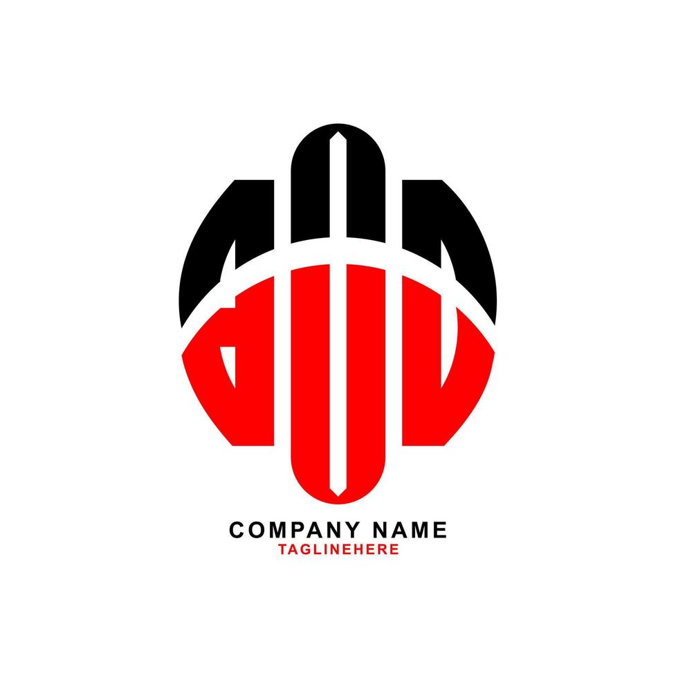 design de logotipo de carta de corpo criativo com fundo branco vetor