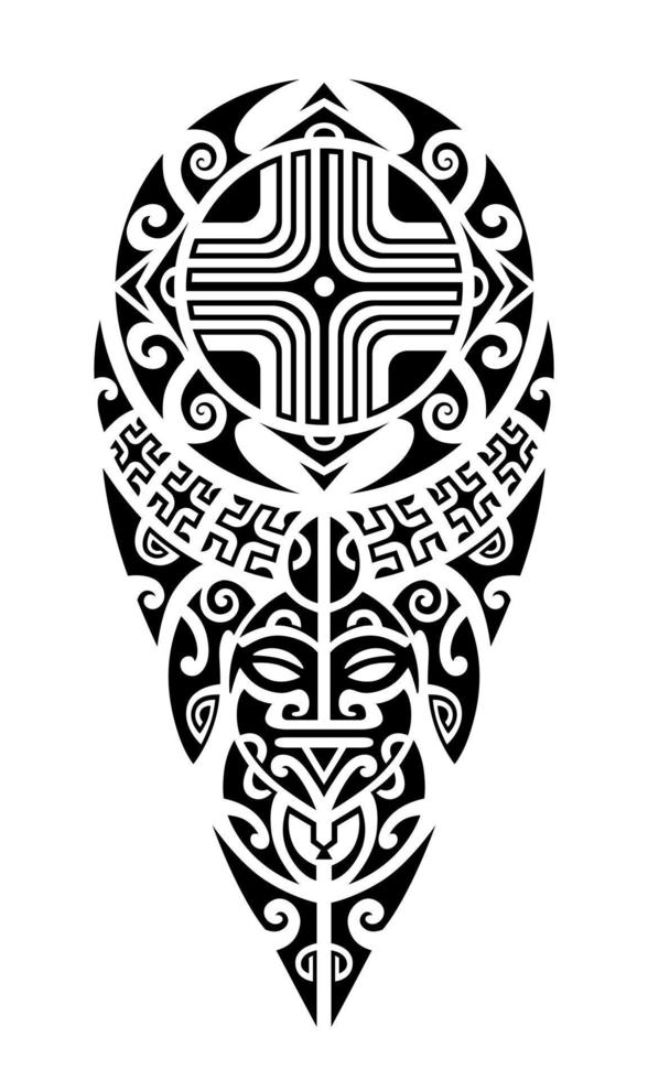 desenho de tatuagem estilo maori para perna ou ombro. vetor