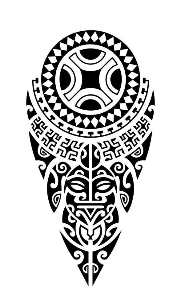 desenho de tatuagem estilo maori para perna ou ombro. vetor