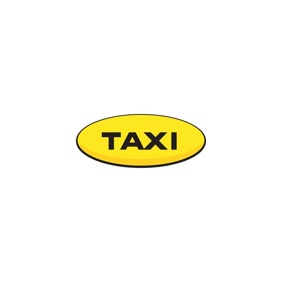 um simples logotipo de táxi ou design de ícone vetor