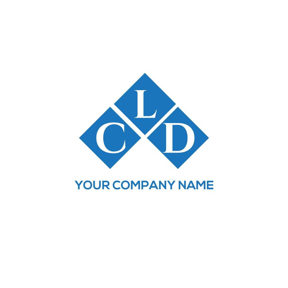 cld carta design.cld design de logotipo de carta em fundo branco. conceito de logotipo de letra de iniciais criativas cld. cld carta design.cld design de logotipo de carta em fundo branco. c vetor