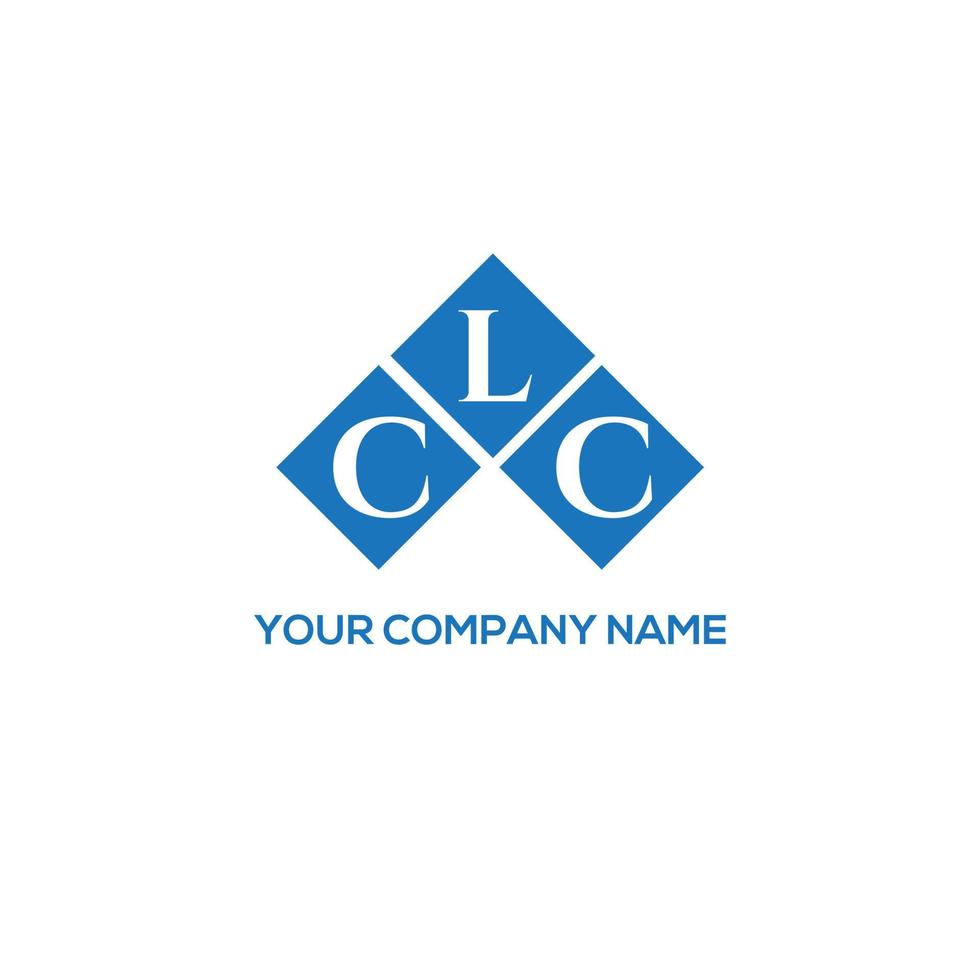 design de logotipo de carta clc carta design.clc em fundo branco. conceito de logotipo de letra de iniciais criativas clc. design de logotipo de carta clc carta design.clc em fundo branco. c vetor