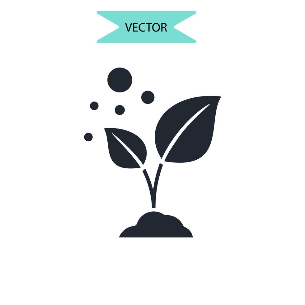 ícones de crescimento simbolizam elementos vetoriais para infográfico web vetor