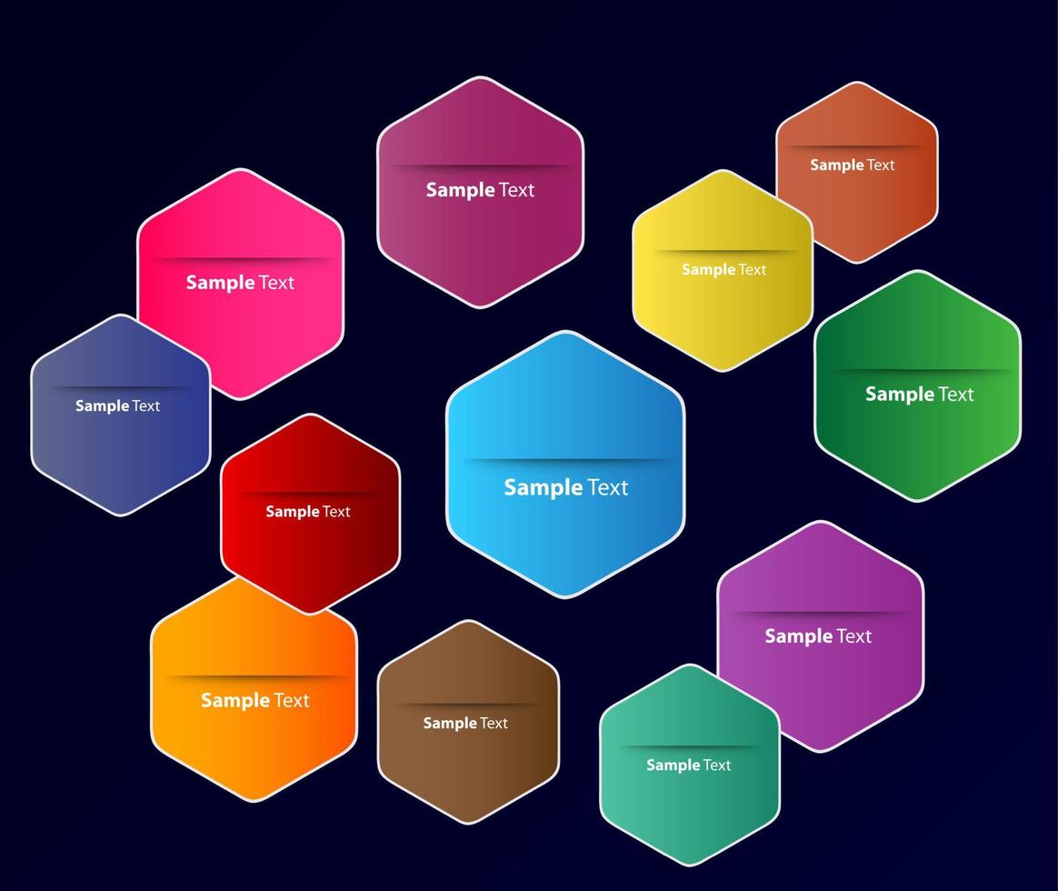 infográfico moderno colorido vetor