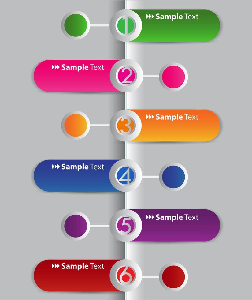 infográfico moderno colorido vetor