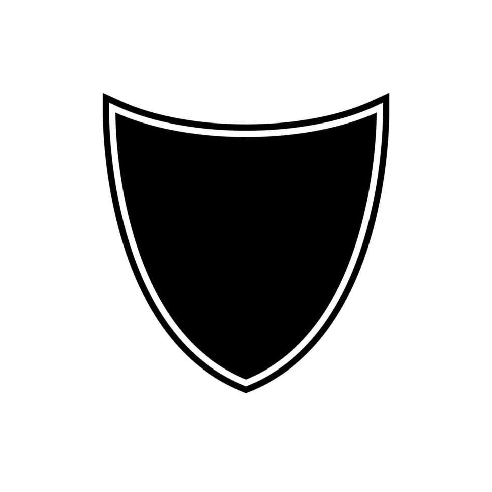 escudo ícone ilustração vetorial logotipo. ícone de vetor de escudo de proteção