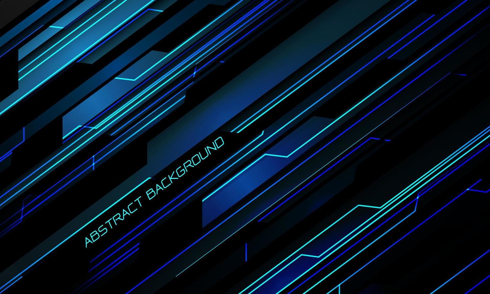 abstrato azul claro cinza metal preto cibernético tecnologia futurista design geométrico moderno vetor de fundo