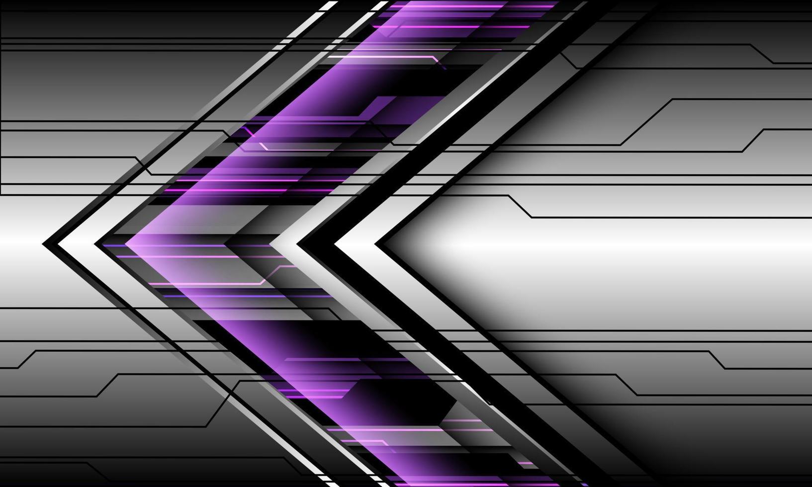 abstrato roxo prata metal preto ciber seta direção tecnologia futurista design geométrico moderno vetor de fundo