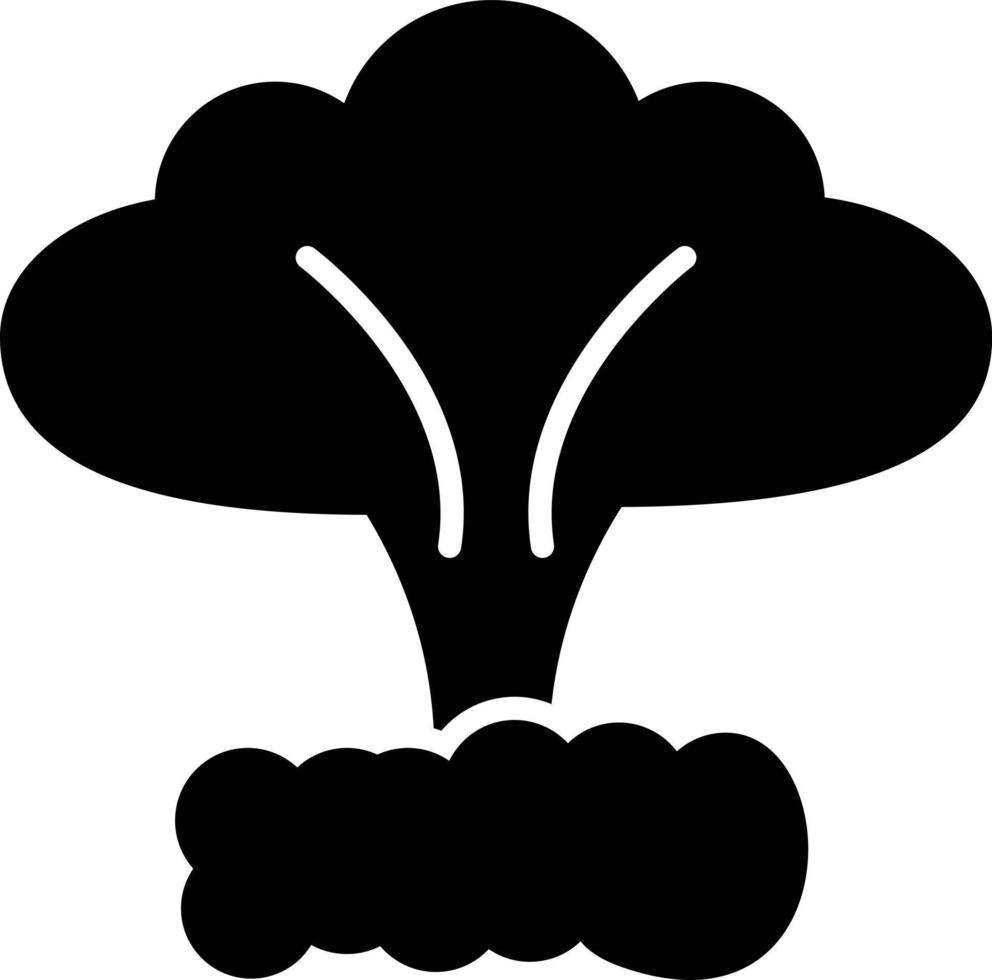 ícone de glifo de explosão vetor