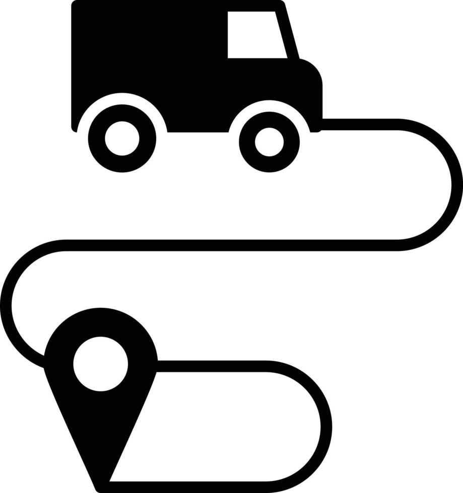 ícone de glifo de logística de serviço vetor