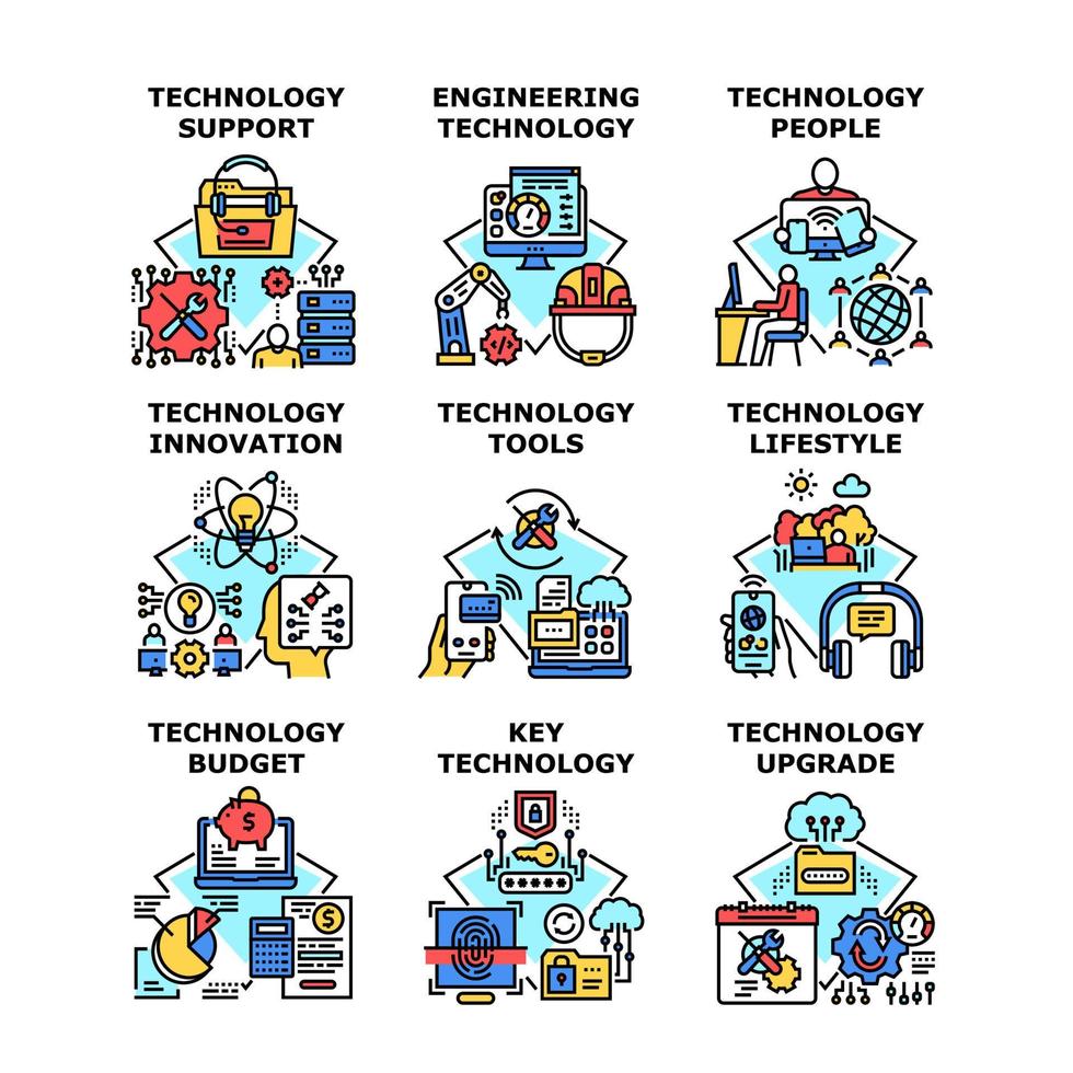 ilustração em vetor ícone do conceito de negócios de tecnologia