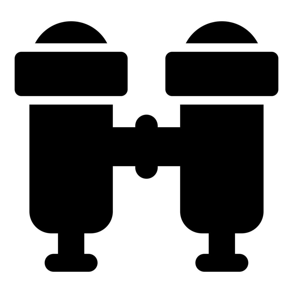 estilo de glifo de ícone de vetor binocular para web e dispositivos móveis.
