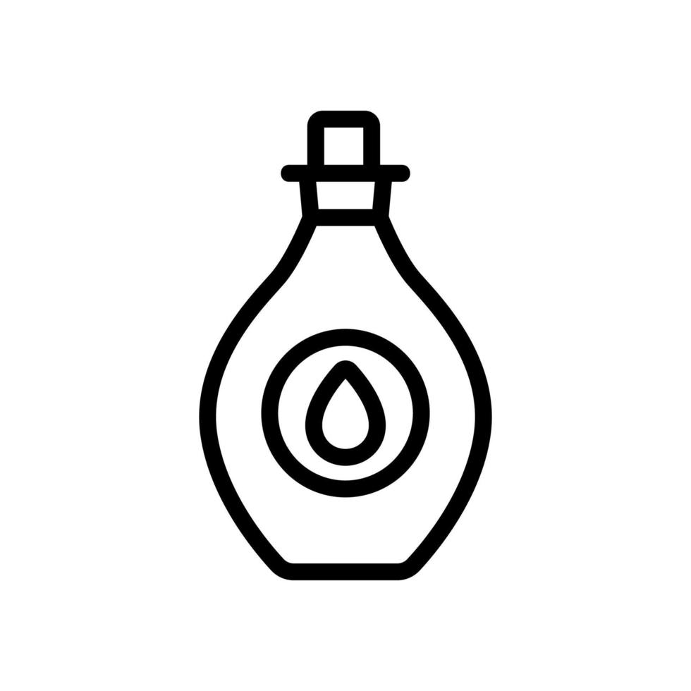 ilustração de contorno de vetor de ícone de líquido aromático cosmético de óleo