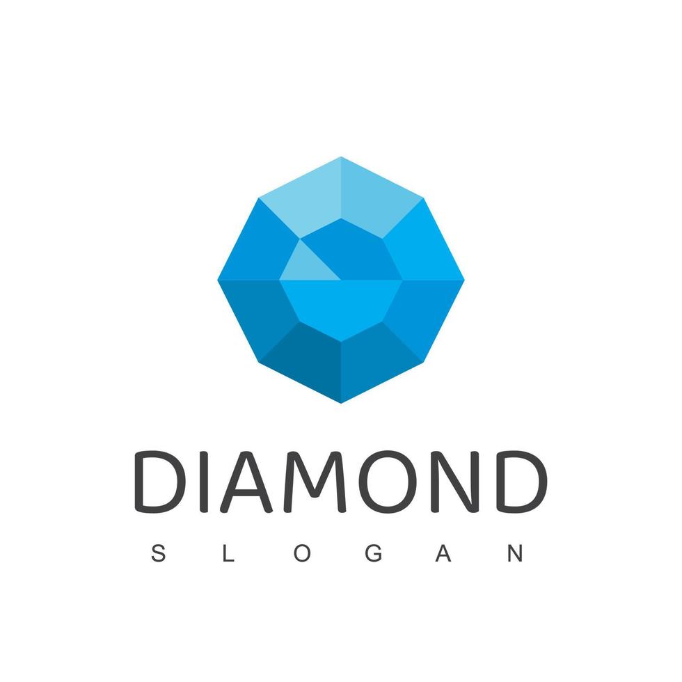 modelo de design de logotipo de diamante, ícone de joias vetor