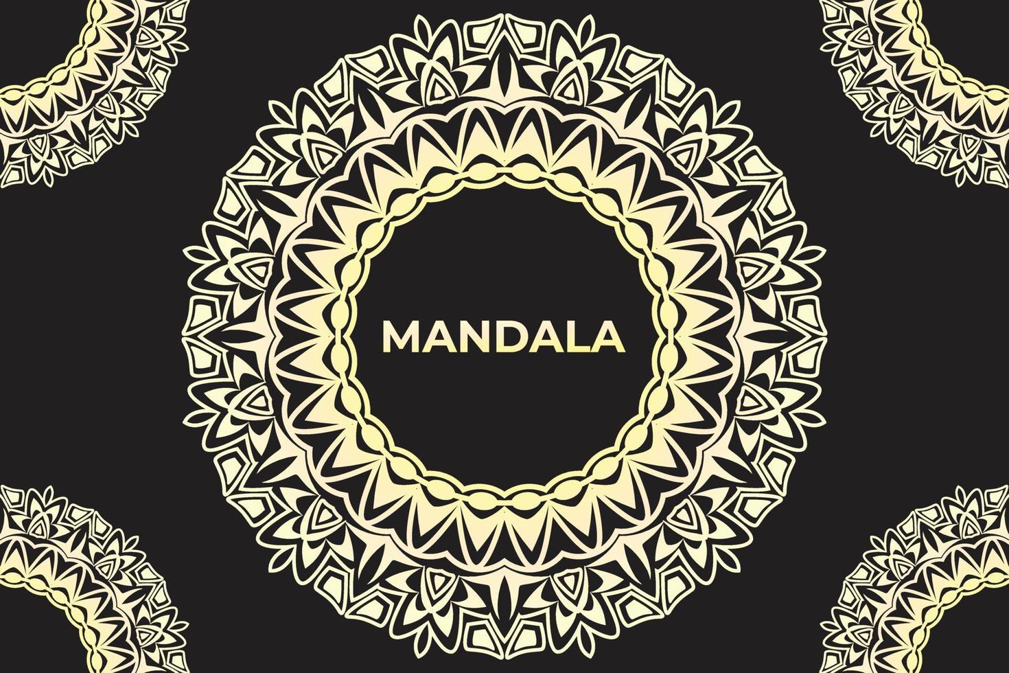 design de mandala de quadro. projeto de plano de fundo padrão mandala. vetor