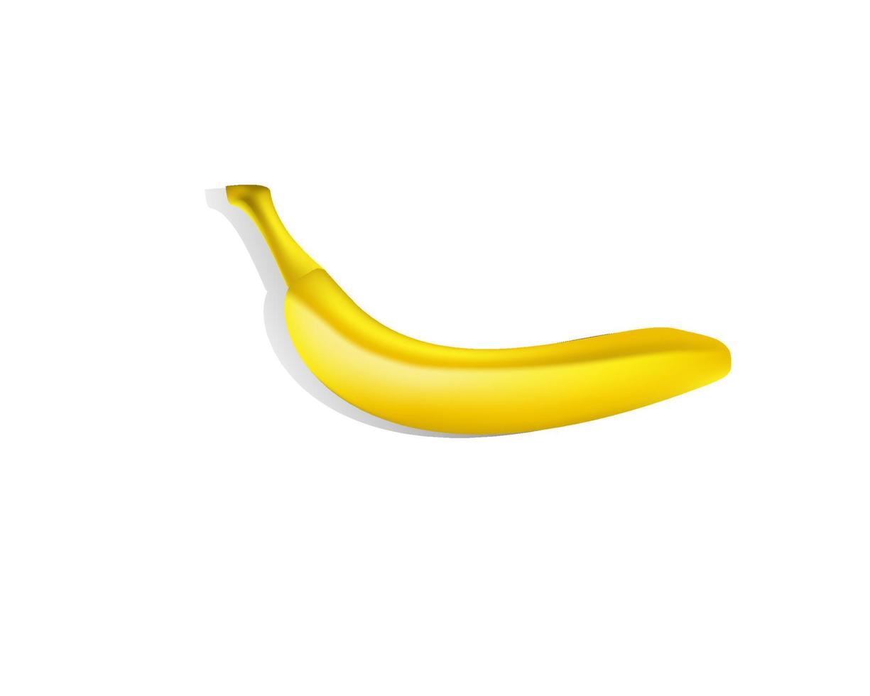 modelo de vetor de ícone de frutas frescas suculentas de projeto de banana.