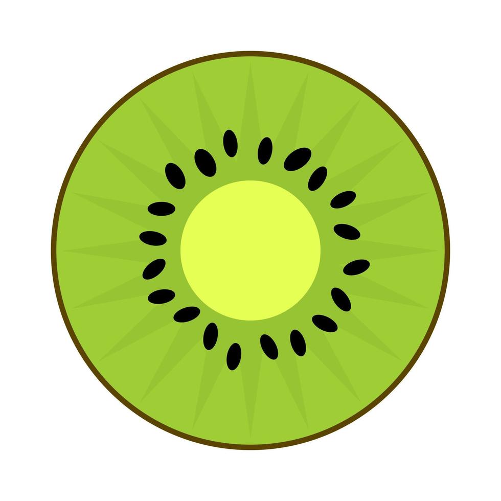 ícone de kiwi. design gráfico plano. símbolo em fundo branco. vetor