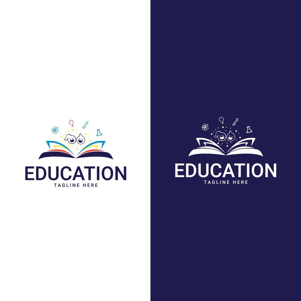 modelo de design de logotipo de educação infantil. vetor