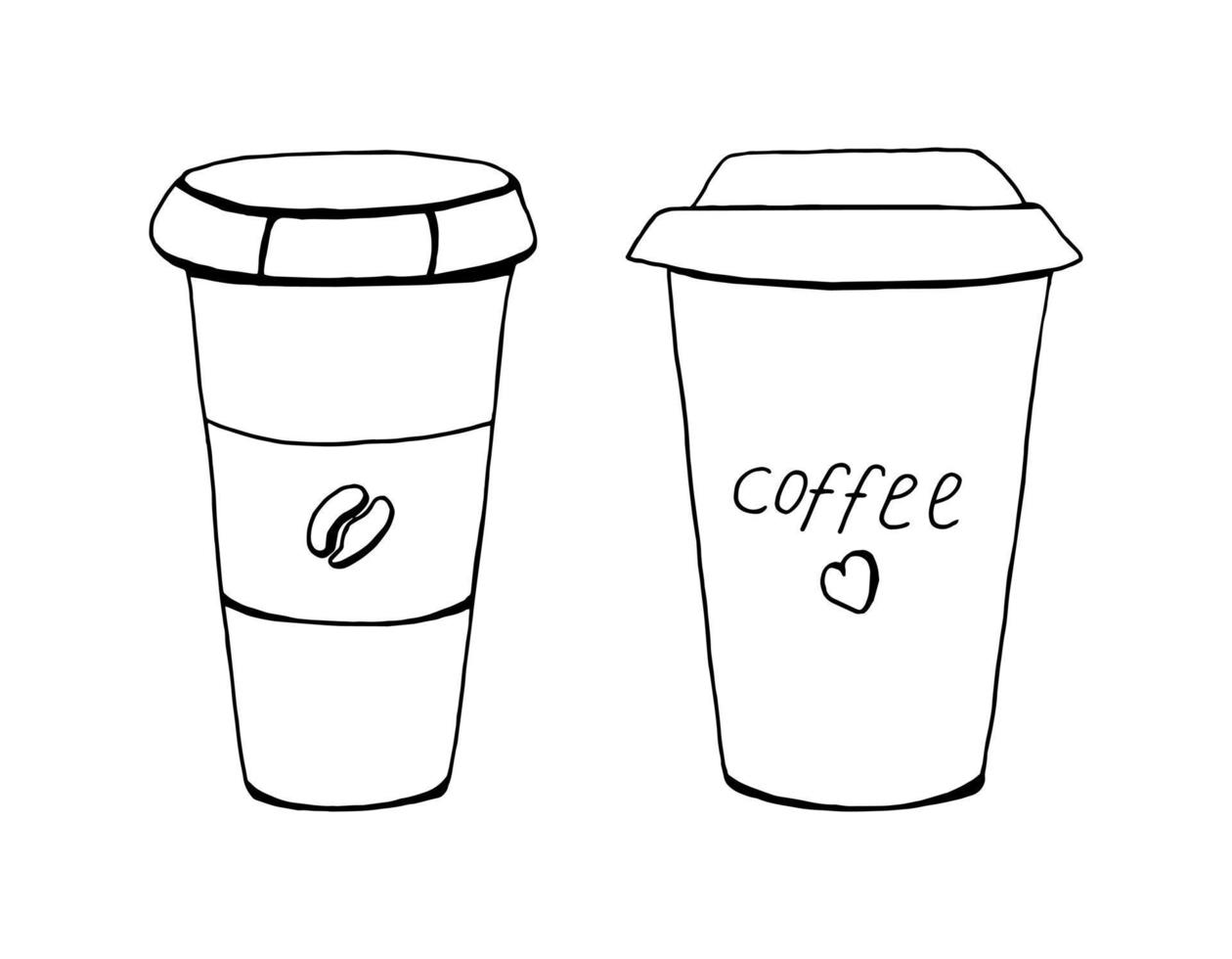 xícara de café cenografia design de ilustração. vetor