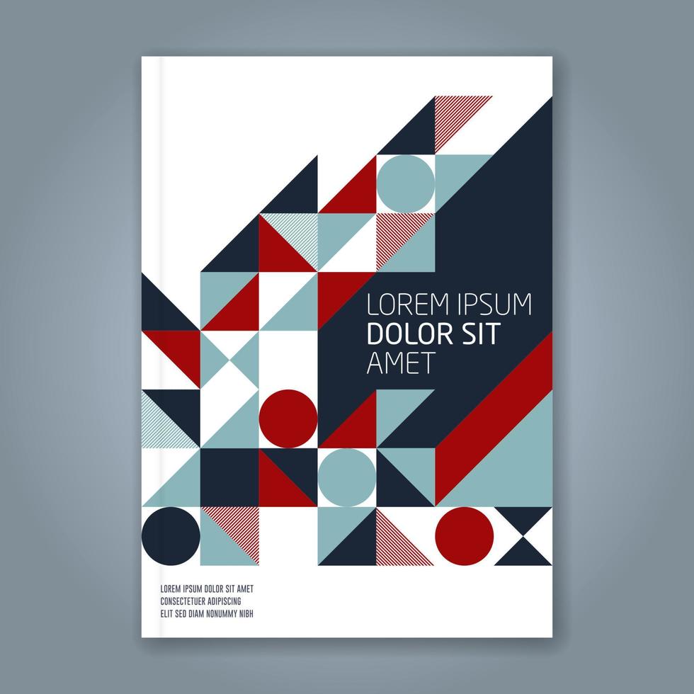 fundo de design de formas geométricas mínimas para cartaz de folheto de capa de livro de relatório anual de negócios vetor