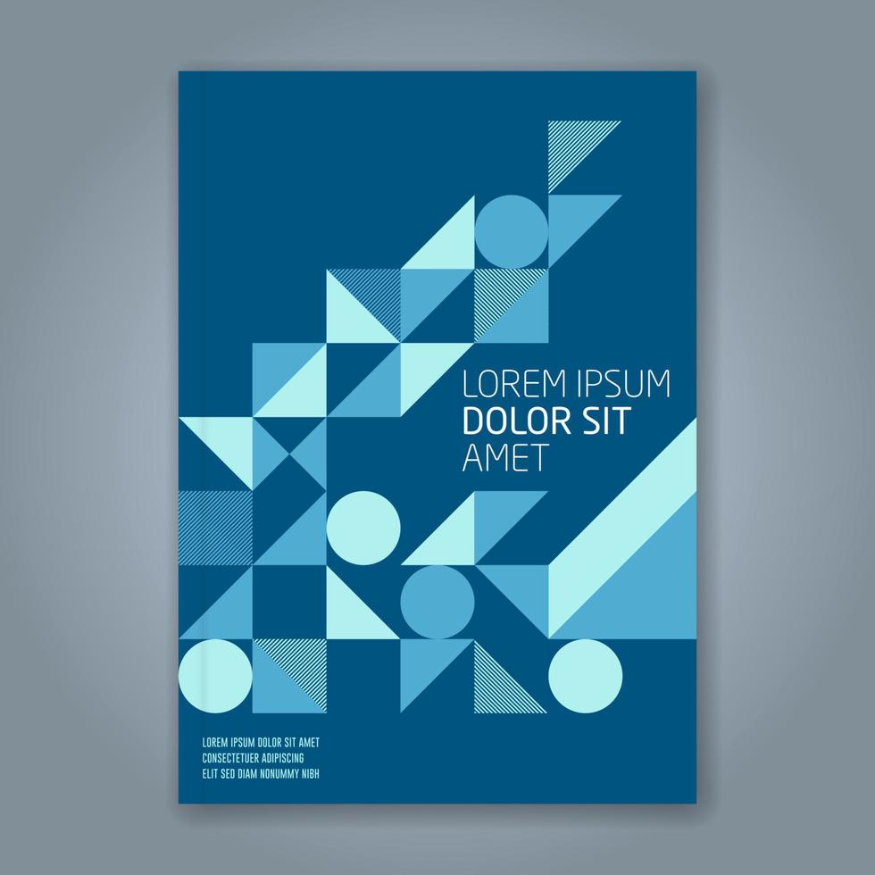 fundo de design de formas geométricas mínimas para cartaz de folheto de capa de livro de relatório anual de negócios vetor