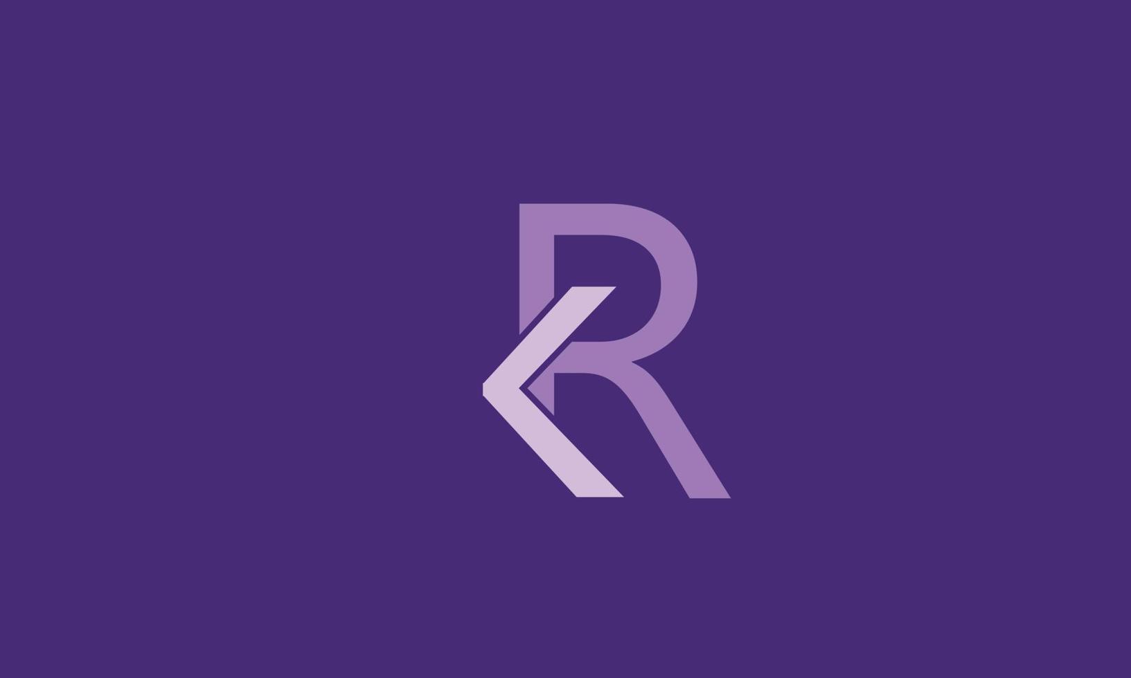 letras do alfabeto iniciais monograma logotipo kr, rk, ke r vetor
