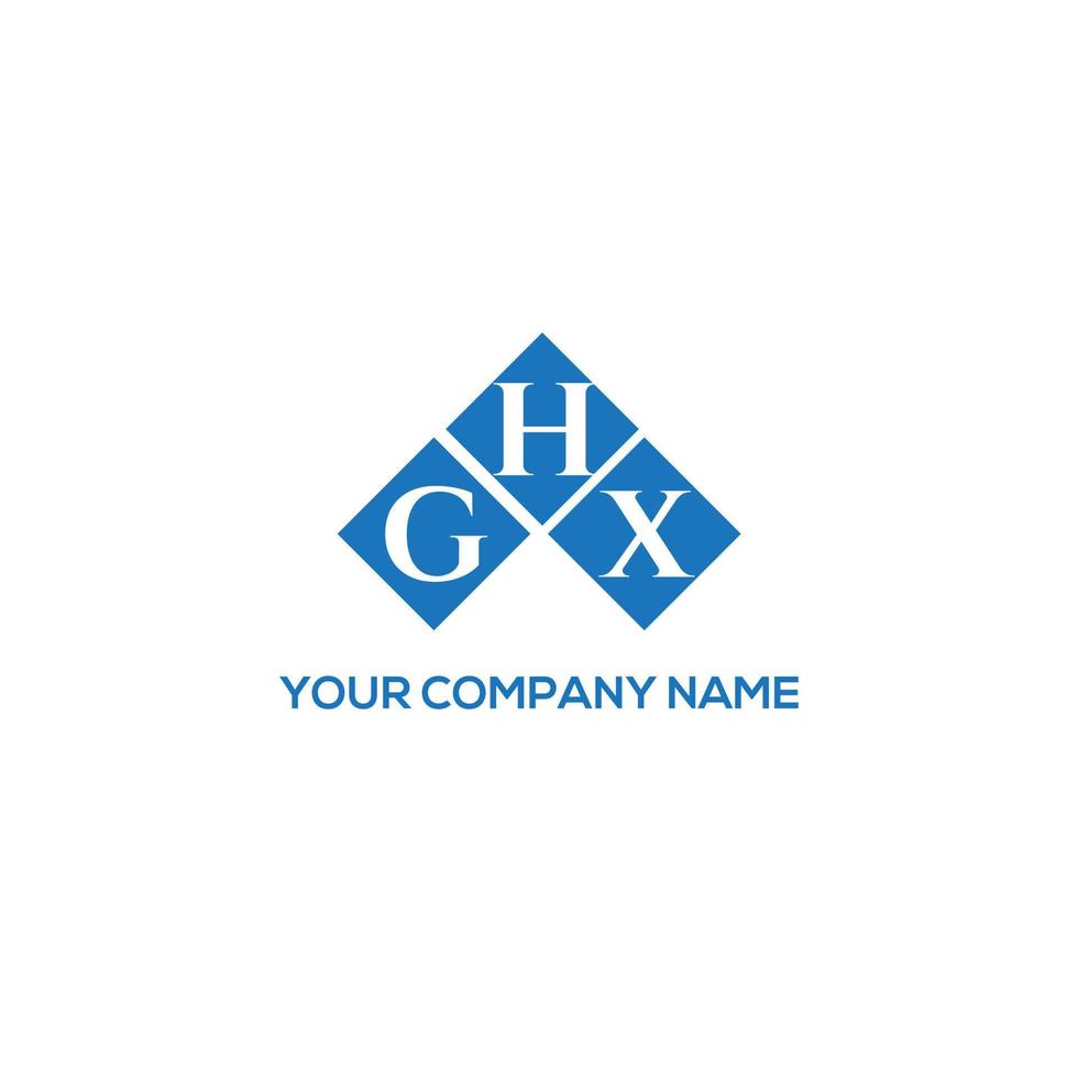 design de logotipo de carta ghx em fundo branco. conceito de logotipo de carta de iniciais criativas ghx. design de letra ghx. vetor