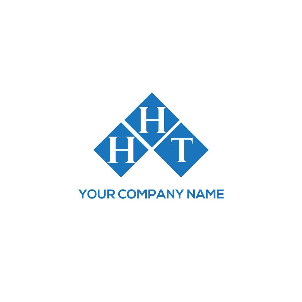 design de logotipo de letra hht em fundo branco. conceito de logotipo de letra de iniciais criativas hht. design de letra ht. vetor