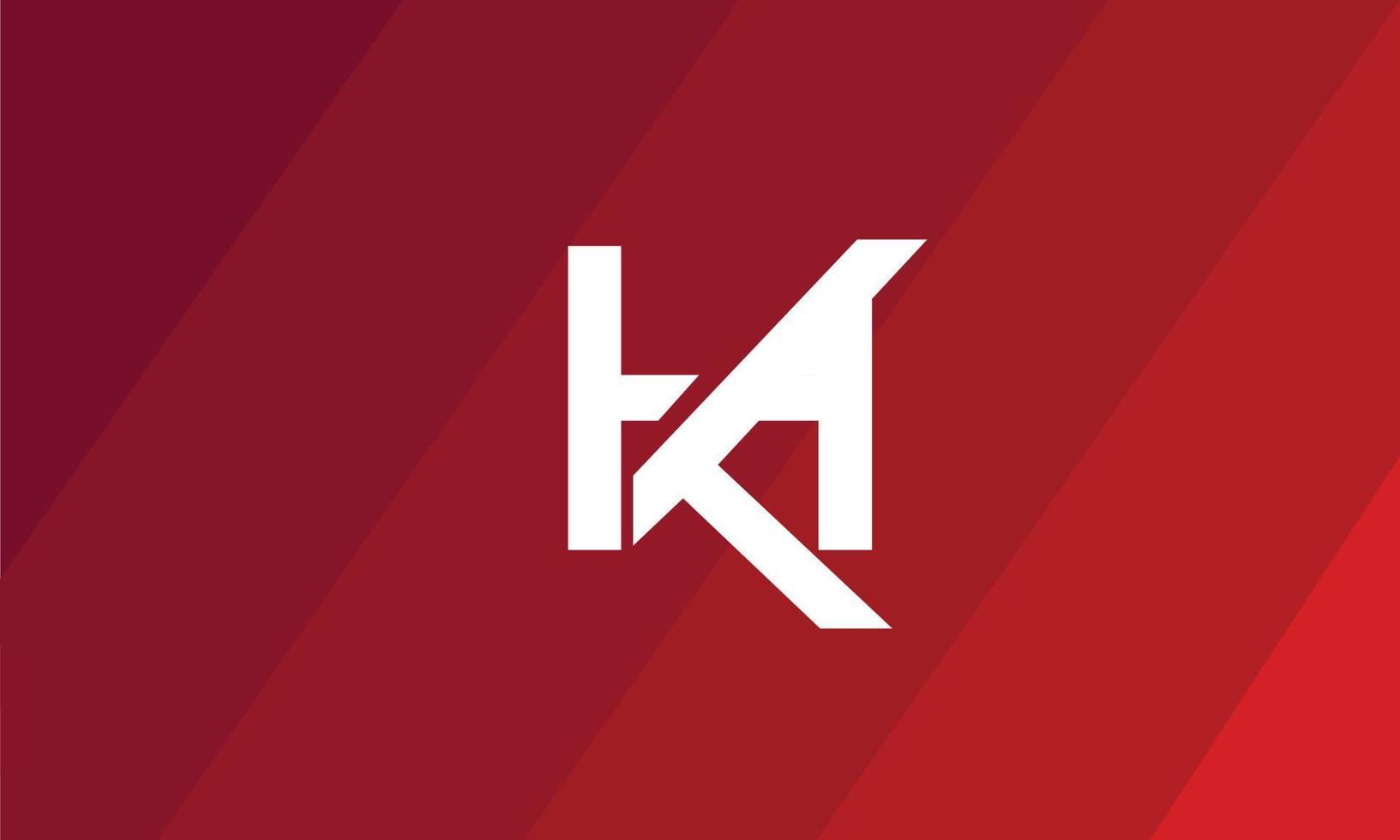 letras do alfabeto iniciais monograma logotipo kh, hk, k e h vetor