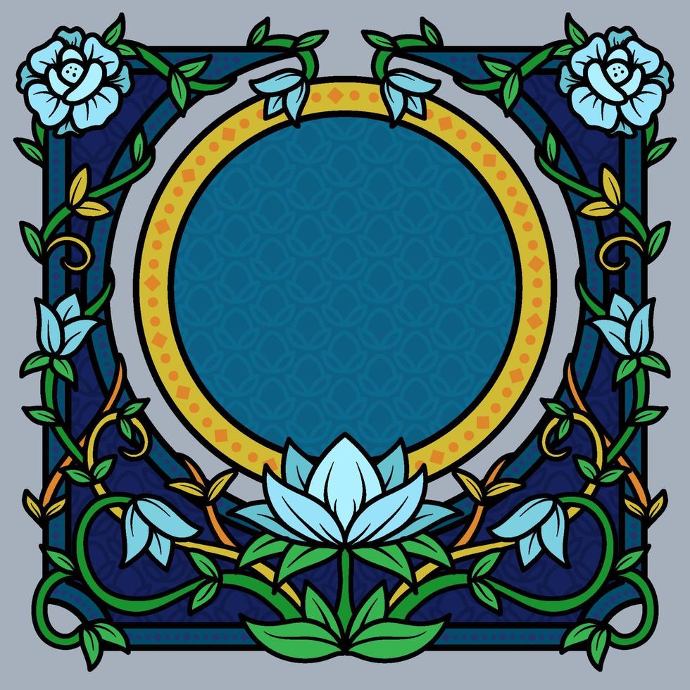 fundo art nouveau vetor