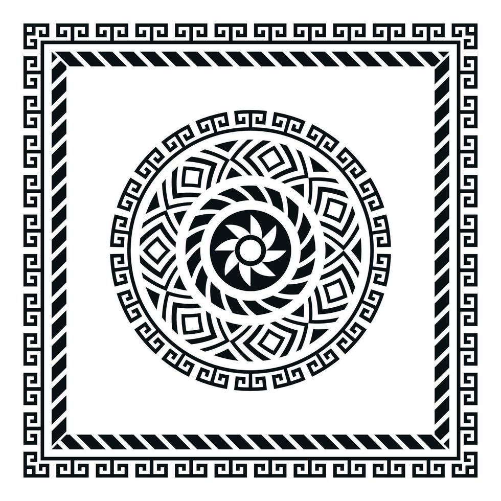 vetor de padrão de bandana tribal, xale, toalha de mesa, lenço de pescoço, design de lenço