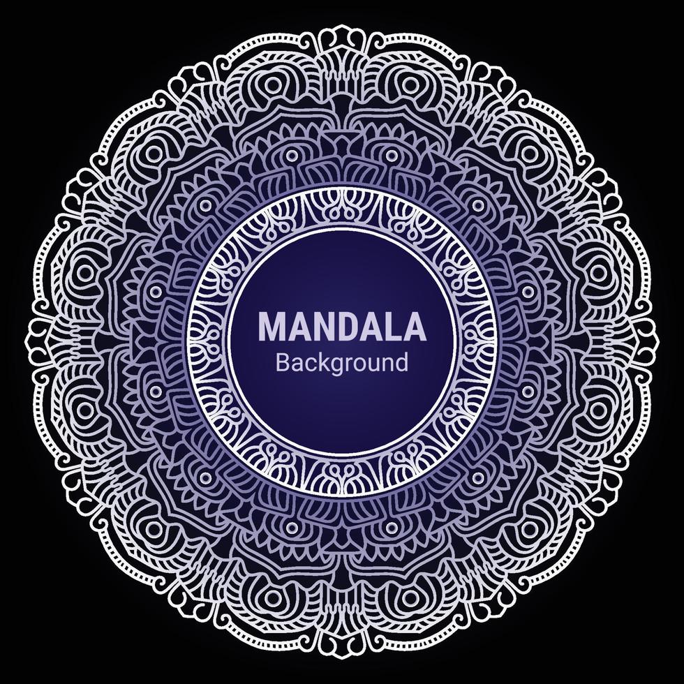 fundo de design de mandala ornamental de luxo vetor