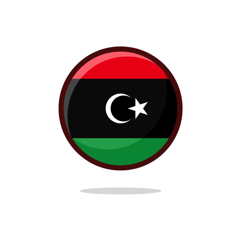 ícone da bandeira da líbia vetor