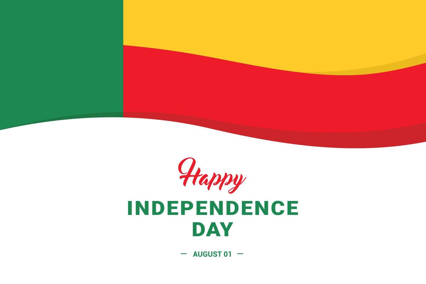 dia da independência de Benin vetor