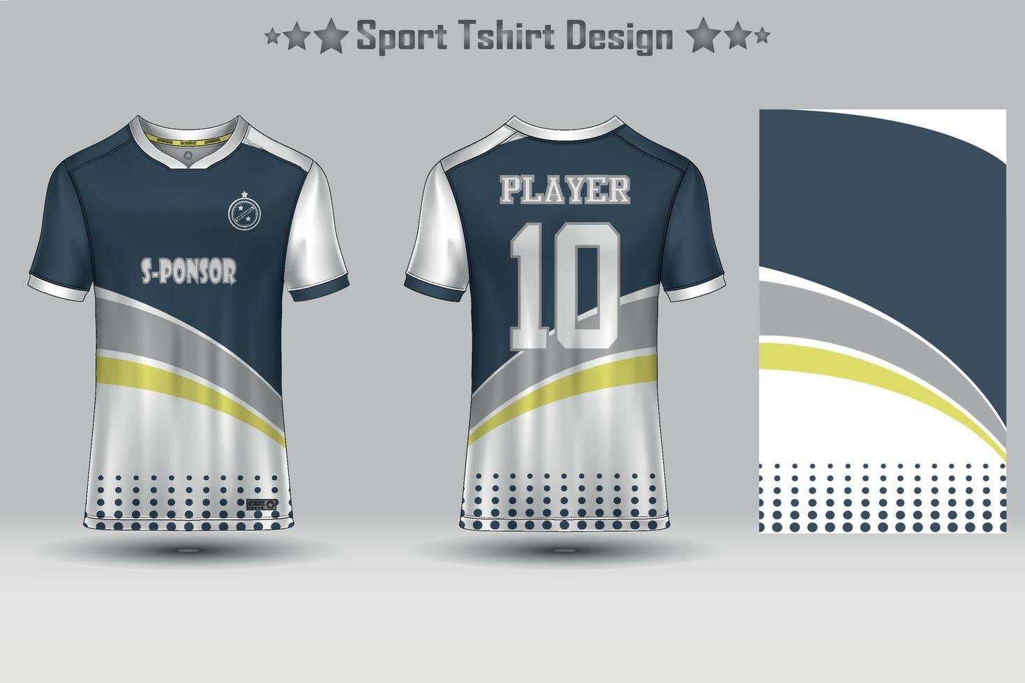 maquete de camisa de futebol padrão geométrico abstrato design de camiseta esportiva vetor