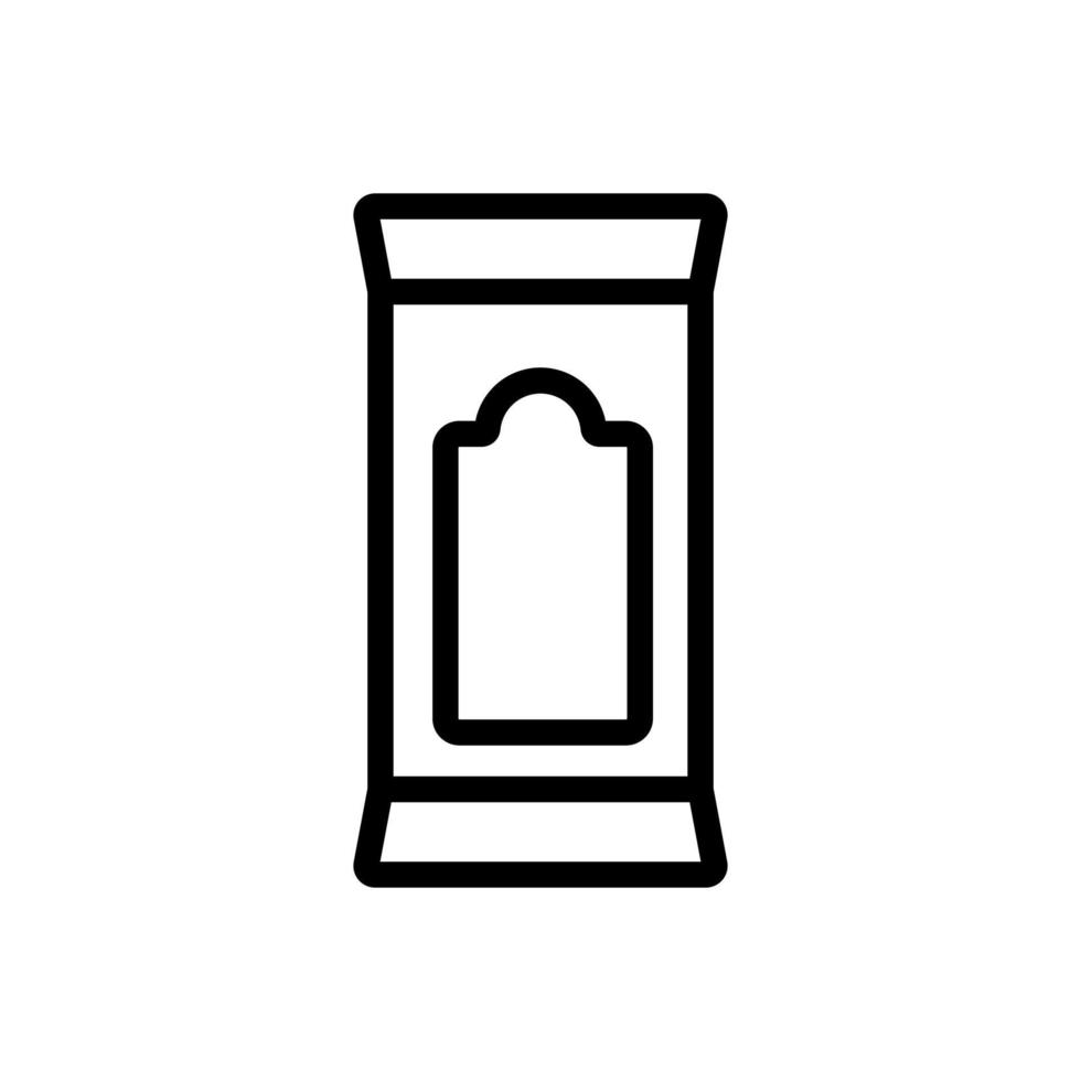 ícone de vetor de guardanapo de papel. ilustração de símbolo de contorno isolado