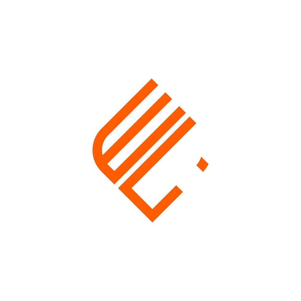 design criativo do logotipo da letra wl com gráfico vetorial vetor