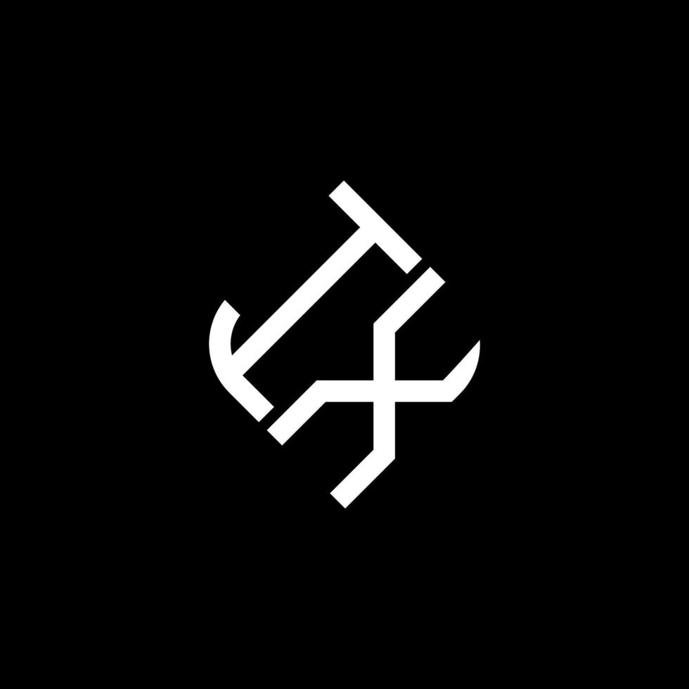 ix design criativo de logotipo de letra com gráfico vetorial vetor