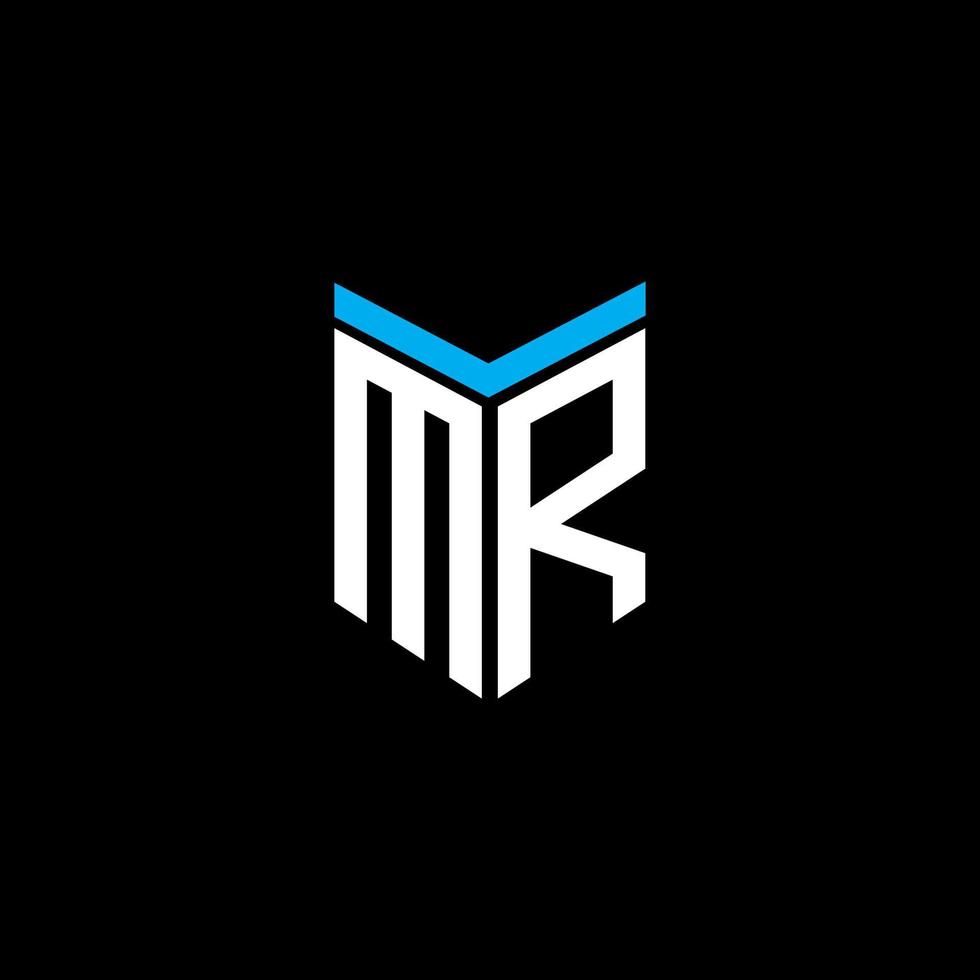 mr letter logo design criativo com gráfico vetorial vetor