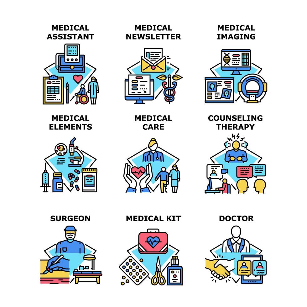 ilustração em vetor ícone do conceito de serviço médico