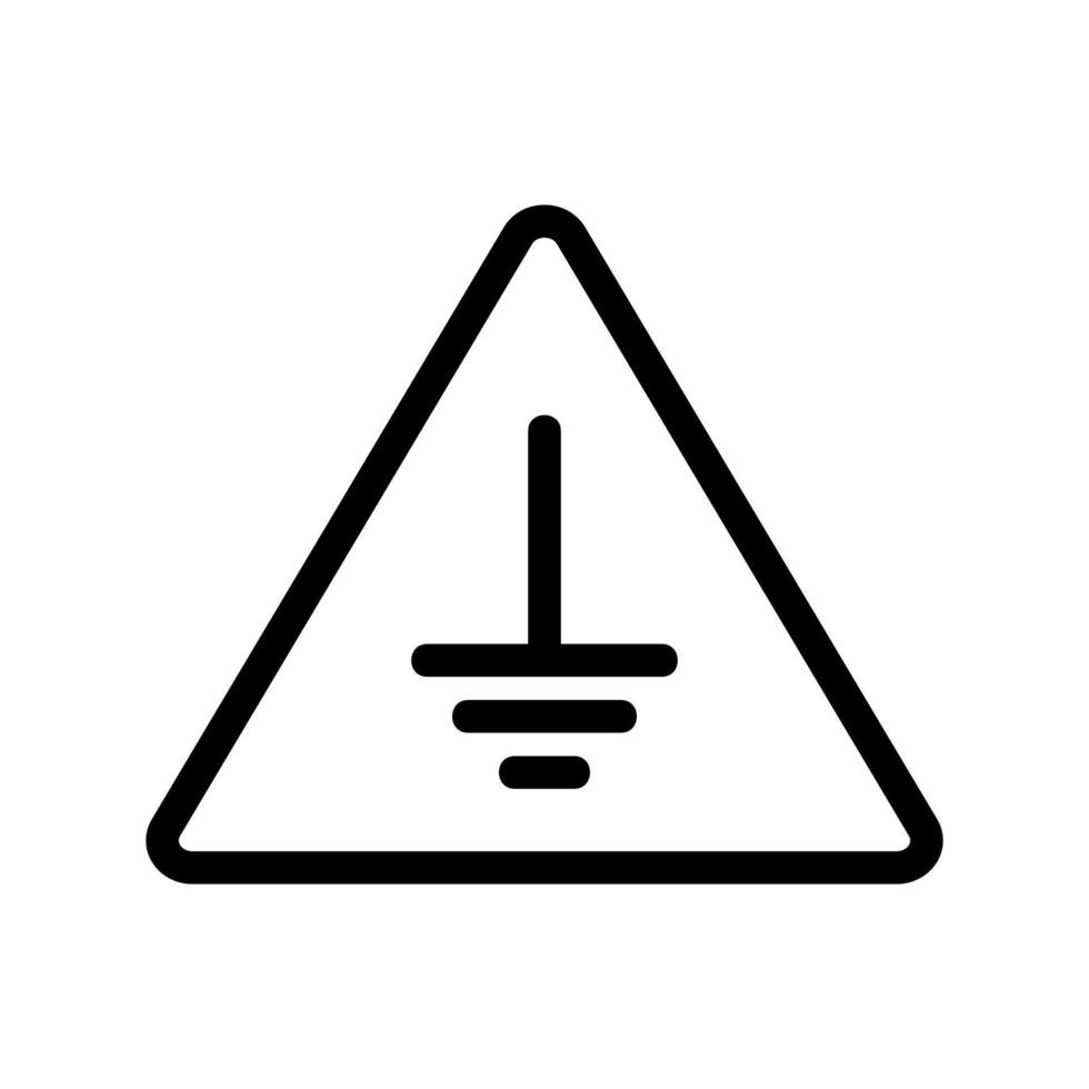 assine com cuidado o vetor de ícone. ilustração de símbolo de contorno isolado