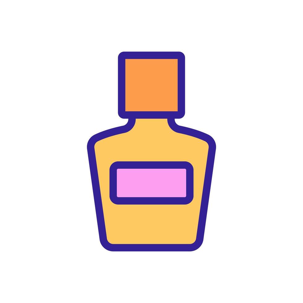ilustração de contorno de vetor de ícone de garrafa de loção de maquiagem