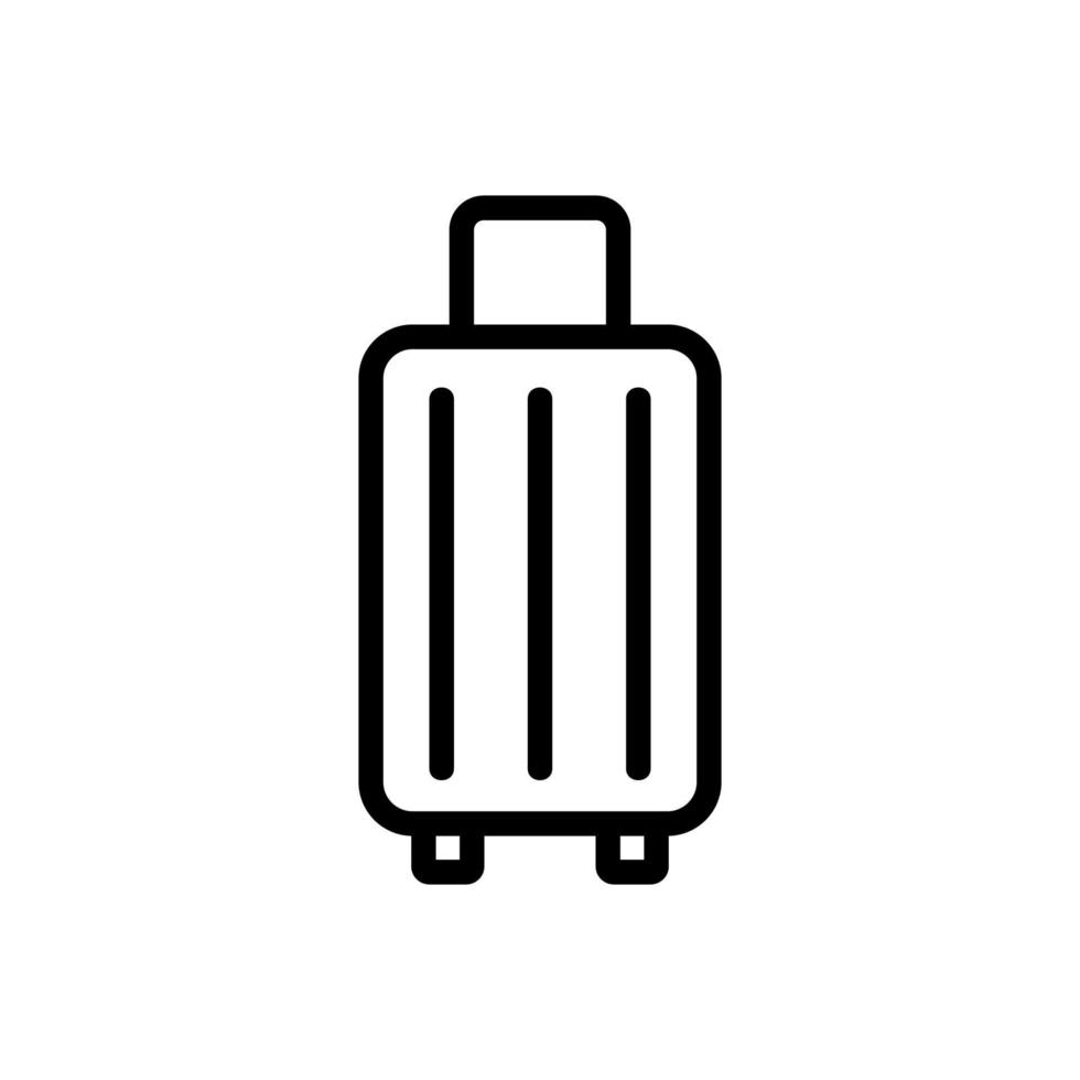 vetor de ícone de bagagem. ilustração de símbolo de contorno isolado