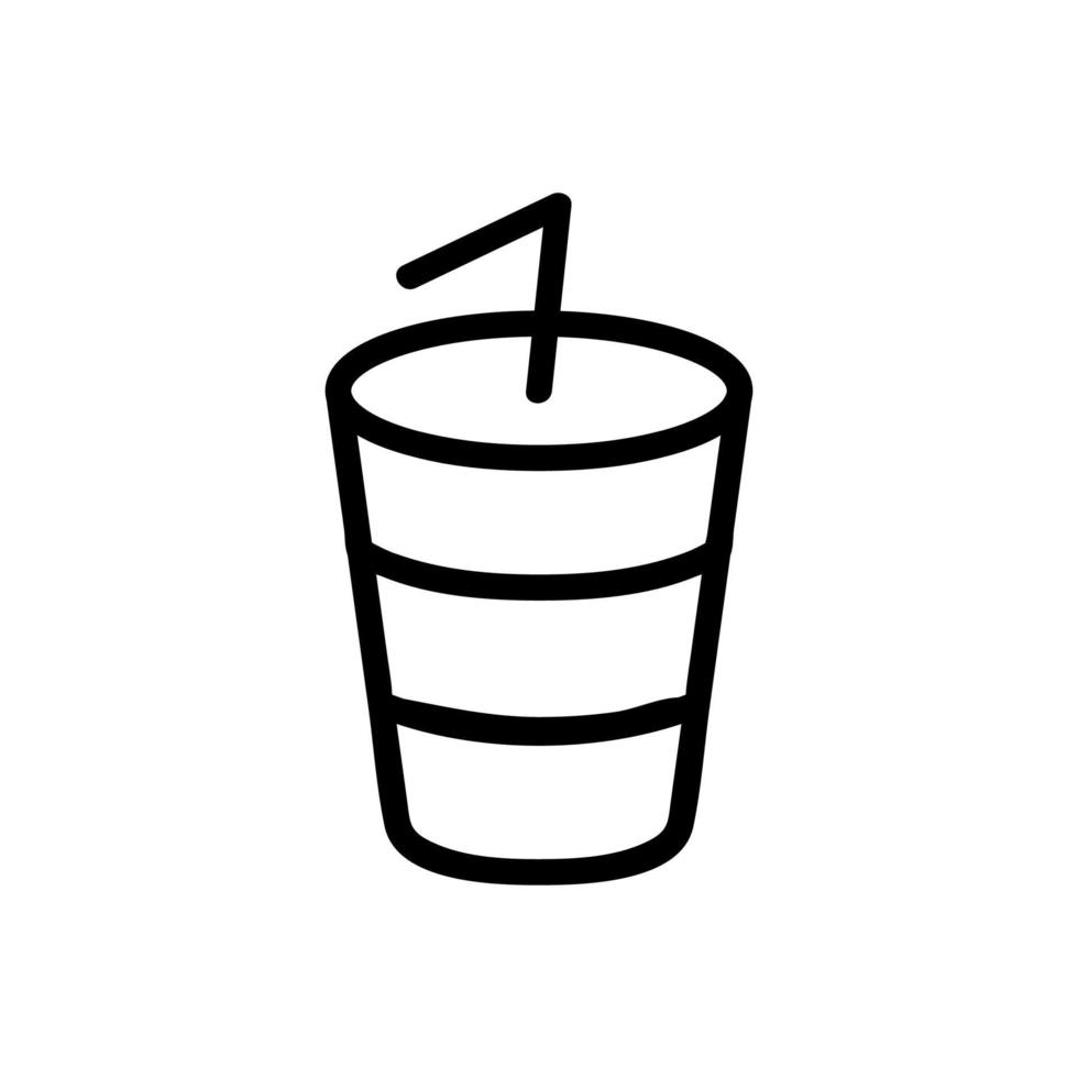 ícone de vetor fresco de limonada deliciosa. ilustração de símbolo de contorno isolado