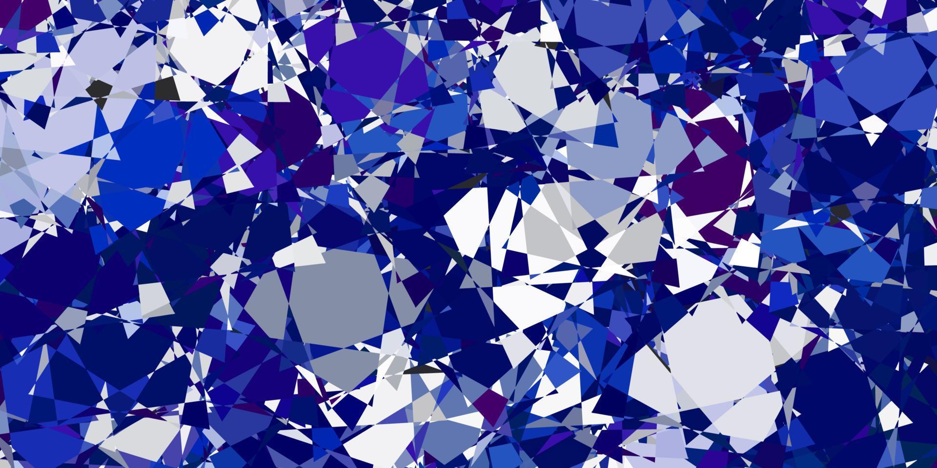 textura vector azul claro com triângulos aleatórios.
