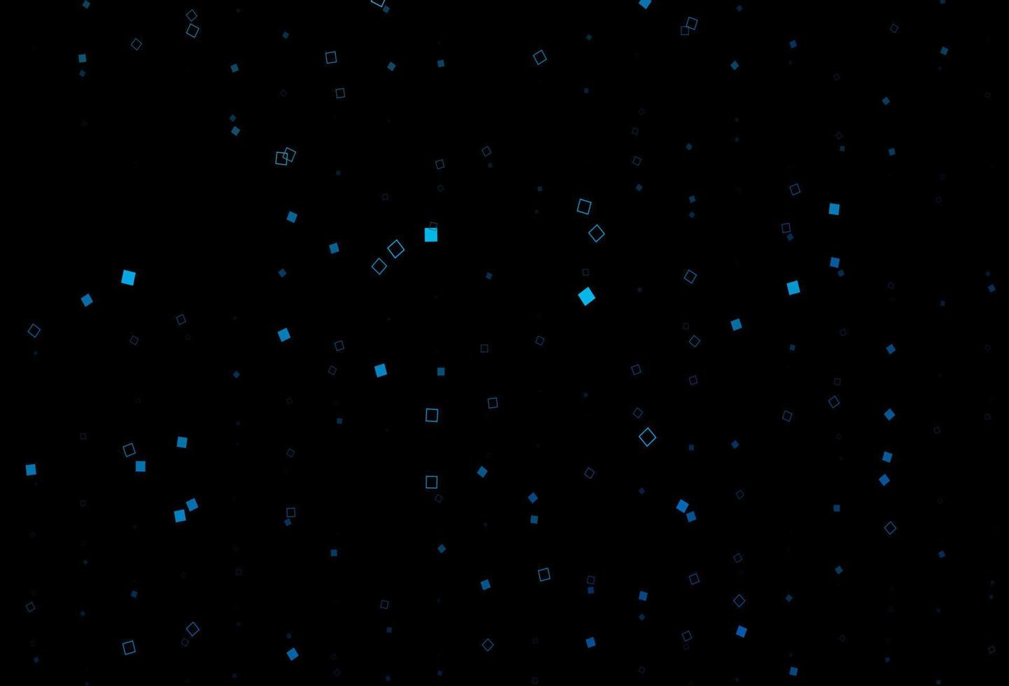 padrão de vetor azul escuro com cristais, retângulos.