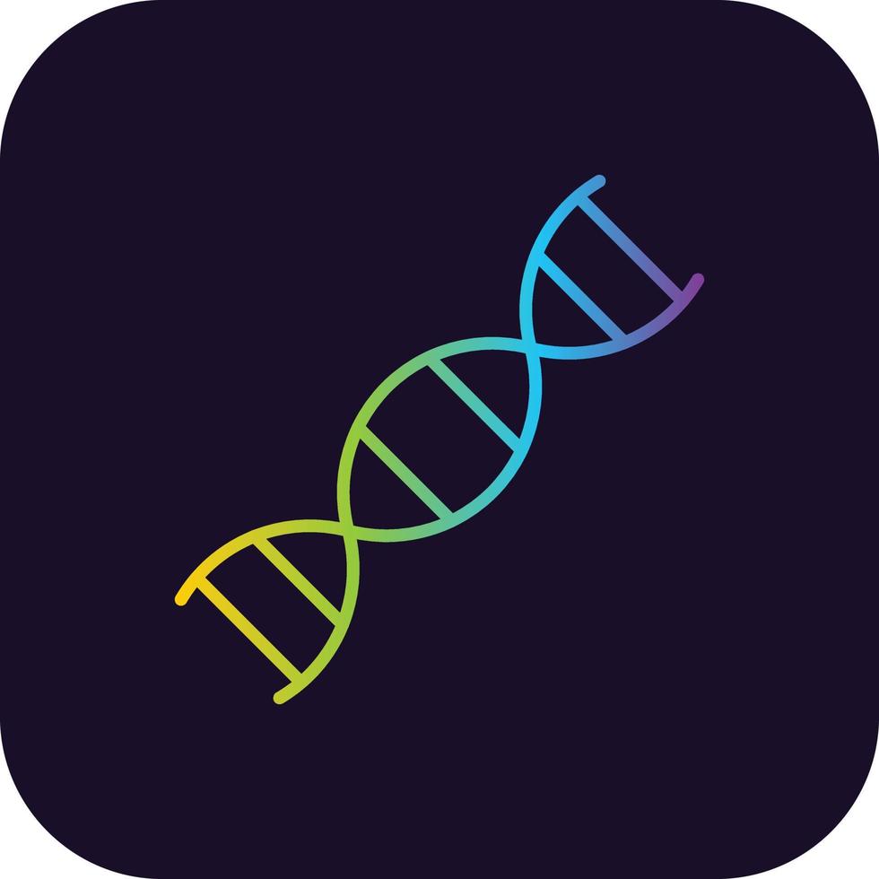 ícone de gradiente de DNA vetor